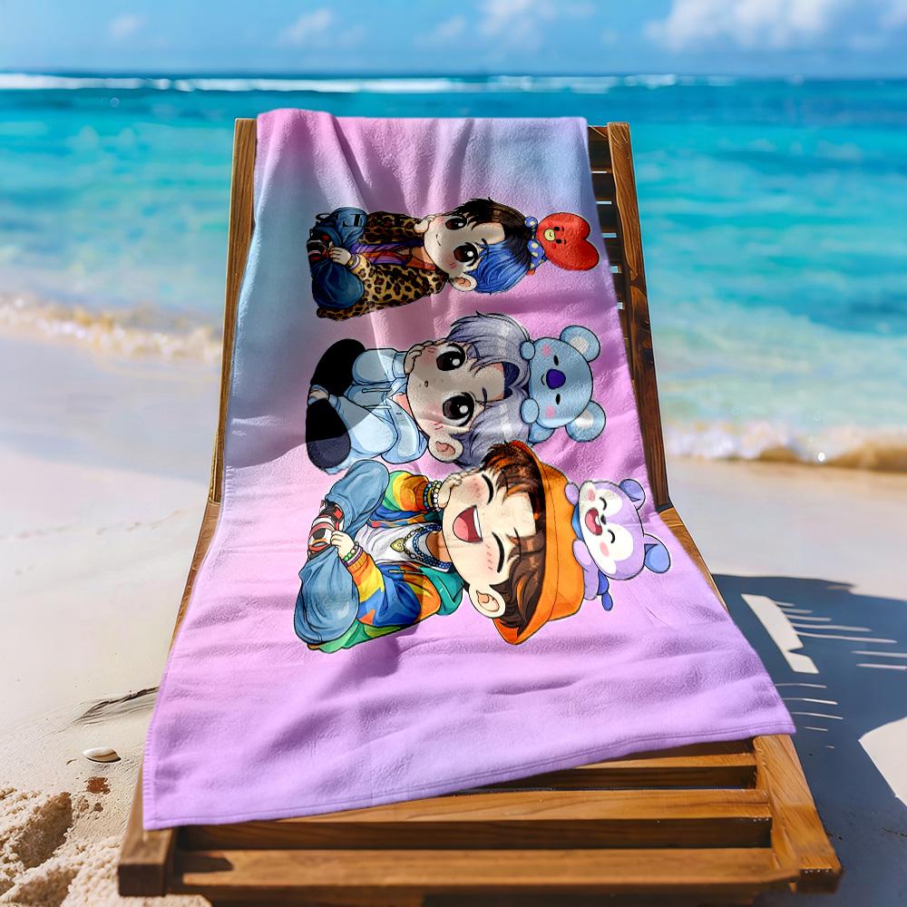 Cartoon Cute Gabbys2 Beach Towel Super Soft Microfiber Quickdry Fabric Comfortable Lightweight Perfect for Traveling Yoga Camping and Swimming