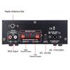 50W 2.0 Channel HiFi Power Amplifiers with Bluetooth-compatible 5.0, USB Playback and Inputs for Home Theater