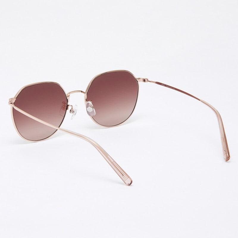 Aloeyewear [Air Titanium] AL2501 2424G Air Titanium Panto Rose Gold Sunglasses