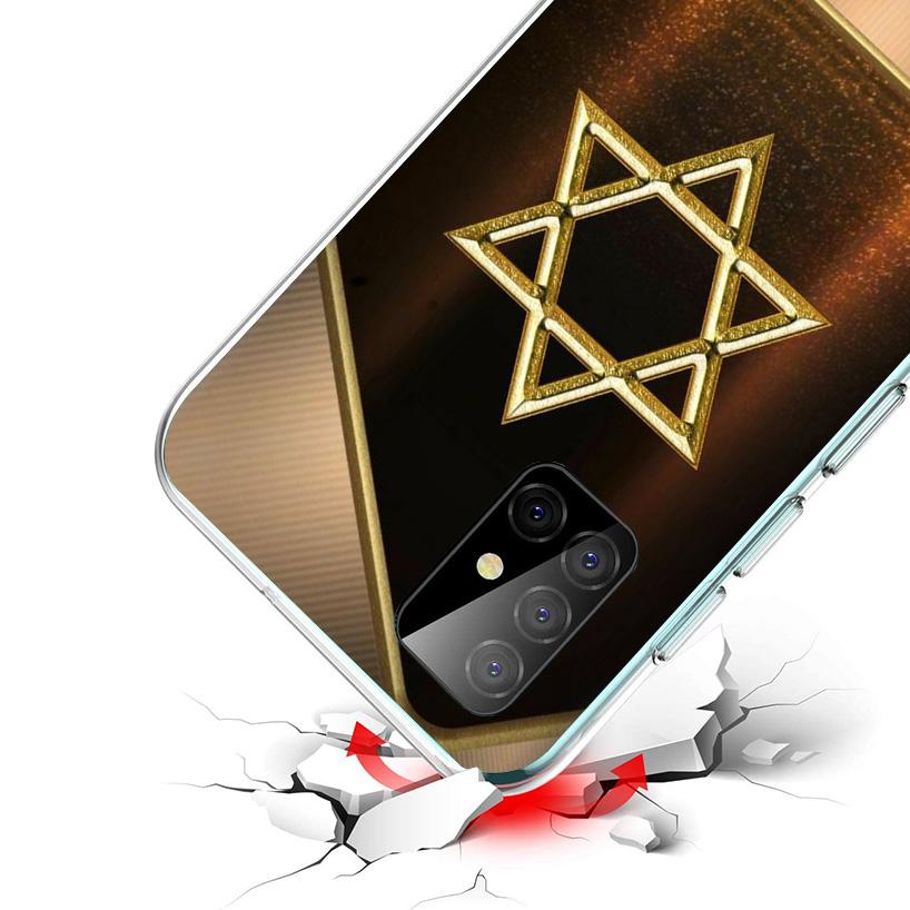 David Jewish Star Symbol Cover Phone Case For Samsung Galaxy A12 A22 A32 A52 A72 A02S Phone Case Note 20 Ultra 10 S10 Plus A51 A