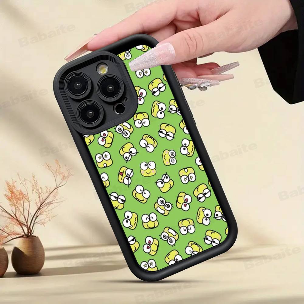 Cute Cartoon K-Keroppis Phone Case For IPhone 11 12 13 16 15 17 14 Pro Max Soft Funda Silicone Cover