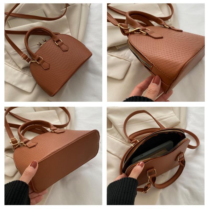Women's Crossbody Bag, Fashiable Zipper Large Capacity Shell Bag, Casual Versatile Commuting Banquet Shoulder Bags