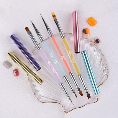 Nail Art Nylon Άνετη λαβή με ράβδο ακρυλικό στυλό εύκαμπτο βερνίκι νυχιών με μαλακές τρίχες UV gel