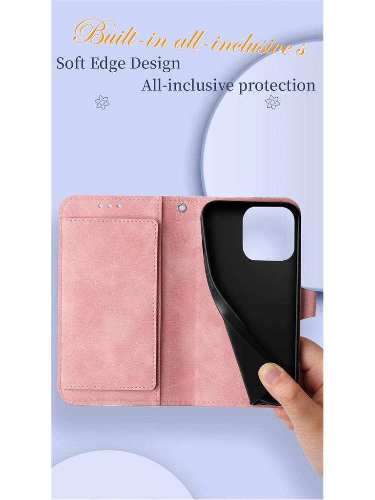 Universal Leather Flip Case for Apple 17, Samsung, Google 9 Pro
