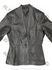 AL KHALID Stylish Button Women Black Classic Real Genuine Lambskin Leather Party Blazer