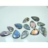 Natural Purple Multi Spectrolite Labradorite Pear Loose Gemstone 12 Pcs Lot LL-1191