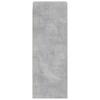Wall Cabinet with Glass Doors Concrete Grey 35 x 37 x 100 cm