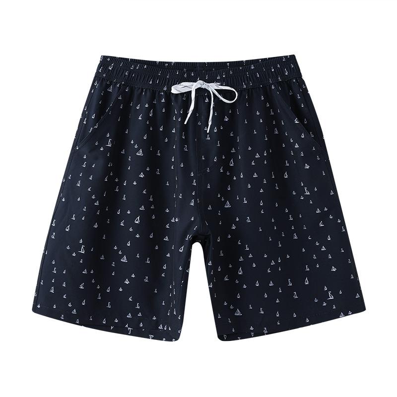 Beach Pants Men'S Rafting Swimming Loose Large Size Shorts Summer Surf Shorts Travel Vacation Five-Point Pants Quick-Drying Swimming Trunks