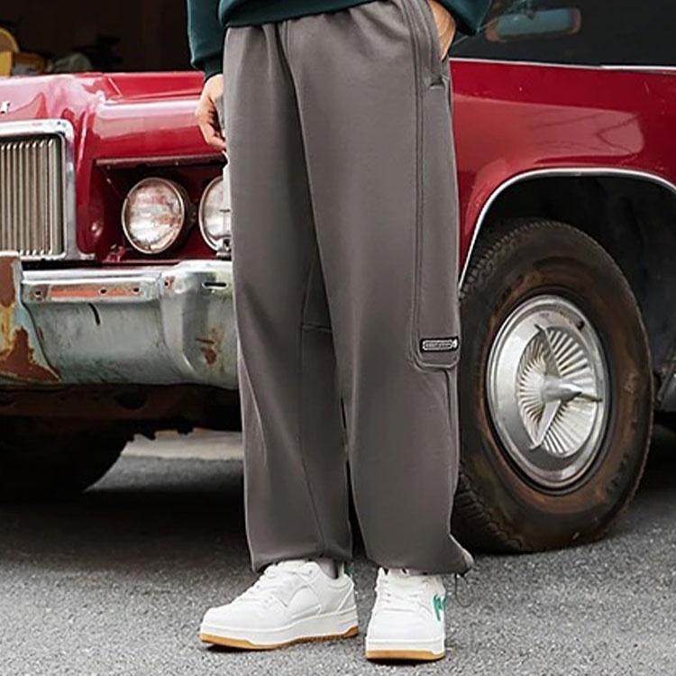 Li-Ning BadFive Logo Loose Fit Sweatpants 'Brown' Men's AKLS643-3