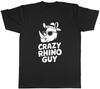 Crazy Rhino Guy Funny Rhinoceros Animal Kingdom Unisexs TShirt Tee Gift Top