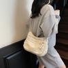 CANVAS Zipper Casual Shoulder Bags Solid Color Commute Simple Women's Bags 2026  Large Capacity Versatile Crossbody Bags