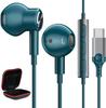 Vezetékes Type-C fülhallgató mikrofonnal, Beépített DAC chippel, HiFi hangminőség, USB Type C fülhallgató mágneses töltéssel, Kompatibilis iPhone-nal