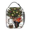 The Little Mole Insulated Lunch Bag Leakproof Cartoon Christmas Xmas Gift Lunch Container Thermal Bag Tote Lunch Box Bento Pouch
