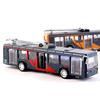 Metal Die-Cast Alloy Light Rail Pull Back Train Engine Toy Retro Model Tram,Fall-Resistant Desktop Decor Pull Back Door Openable 7 Inches Train Kids