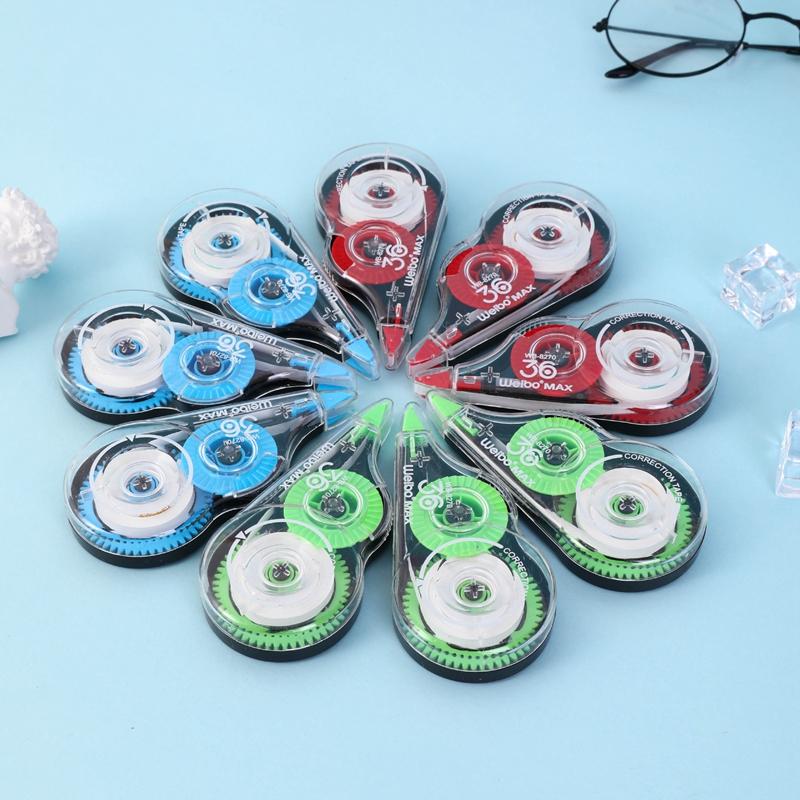 3PCS/Collection Correction Tape Roller White Sticker Tape for Student Error Eraser Tape School Office Supplies Stationery