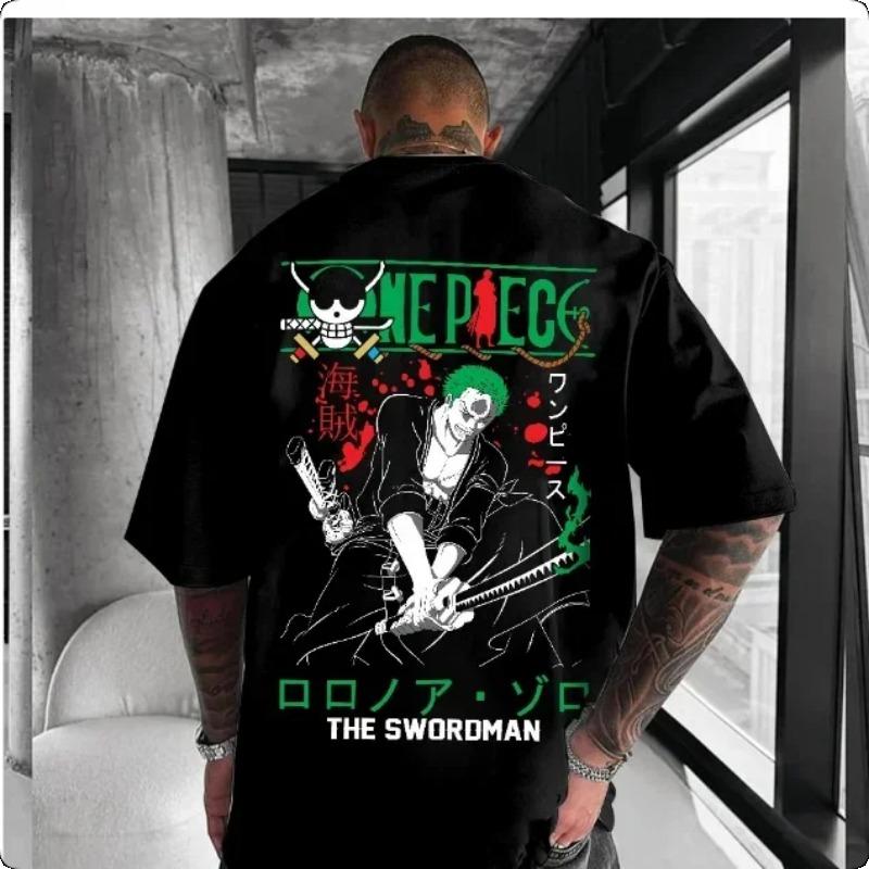 Anime Cotton Luffy Tshirt Top Men Cotton T Shirt Summer Women Men Cotton Oversized Tshirt for Men Clothes