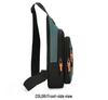 Trendy Lightweight Men's Commuter Chest Bag: Wear-Resistant, Large Capacity, Multi-Compartment Crossbody