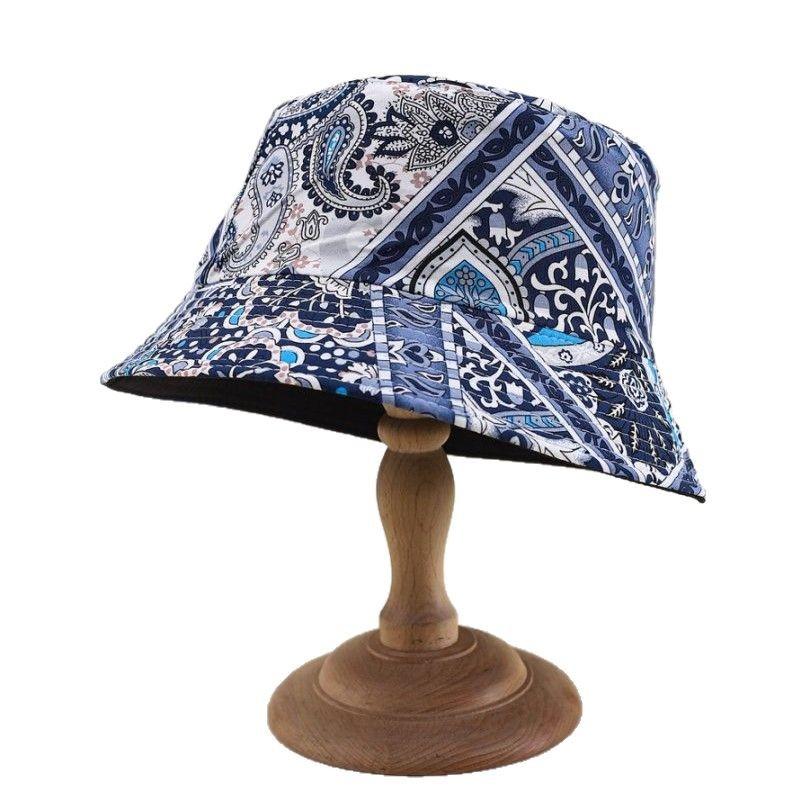 Spring Summer Retro Ethnic Bohemian Print Bucket Hat Travel Basin Hat Sun Visor Hat