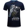 Men's Short-sleeved T-shirt AK 47 Gun Printing Casual Funny O-neck Shirt Punk Men's T-shirt Large T-shirt