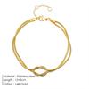 eManco European and American Style Snake Bone Knot Bracelet