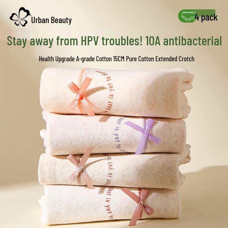 Urban Beauty 2025 10A Anti-HPV Antibacterial Cotton Briefs