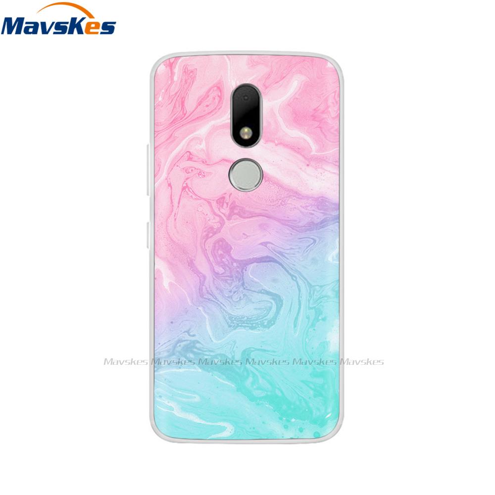 Soft TPU Case For Motorola Moto M Case XT1662 5.5inch Cute Cartoon Silicone Back Cover For Moto M Case XT1663 Phone Cases flower