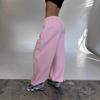 European and American Striped Women's Spring and Autumn Loose Wide Leg Sports Pants