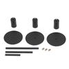 3pcs Black Metal Taper Candle Holders 3 Heights Round Base Candle Holders  Wedding Decor