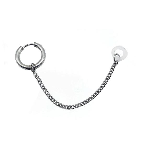 Stylish Wireless Earphones Titanium Steel Protective Chain Earrings for AirPods