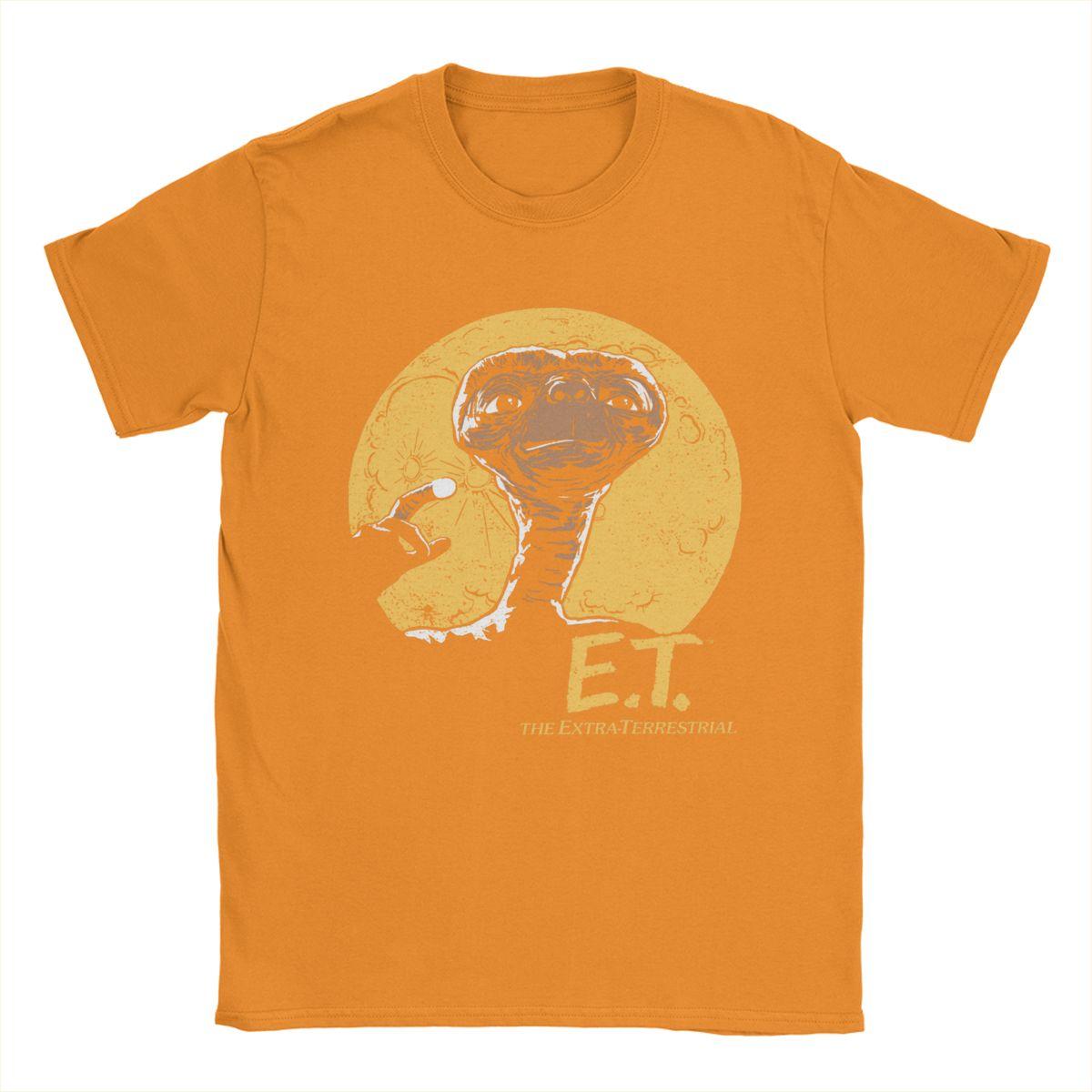 

Et Moon Frame Men T Shirt Novelty Tees Short Sleeve Crewneck T-Shirts Pure Cotton Unique Clothes XL