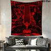 DOOM The Dark Ages Wall Tapestry Aesthetic Wall Hanging Printed Fabric Blanket Decorative Tapestries for Bedroom Living Room Home Decor
