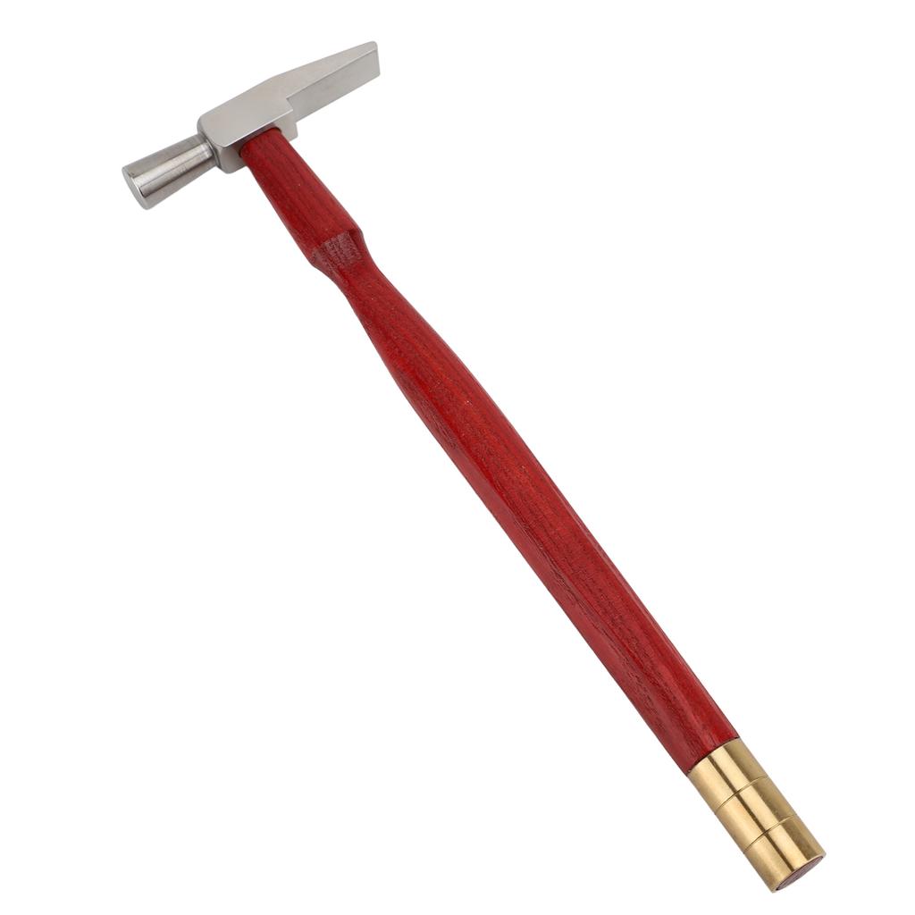 Dual Head Hammer Double Face Jewelry Mallet Wood Handle Goldsmith Hammer for Woodworking Watchmaker