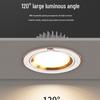 Three-Color Downlight Recessed Ceiling Spotlight for Living Room