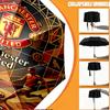 Custom Name Personalized Manchester United Print Umbrella, Auto Open Close, 8‑Rib Sturdy Frame, Commute Camping Hiking Use, Birthday Gift