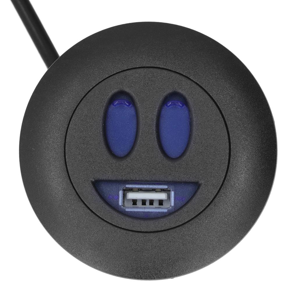 5V USB Charging Socket Outlet with 2.5m/8.2ft Power Cord Embedded Installation for Home Bedside