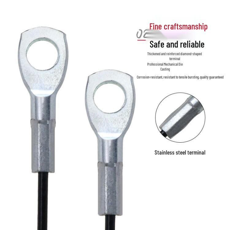 Stainless Steel High Load Crimped Wire Rope with Fish Eye Terminal for Secure Lighting and Sign Hanging
