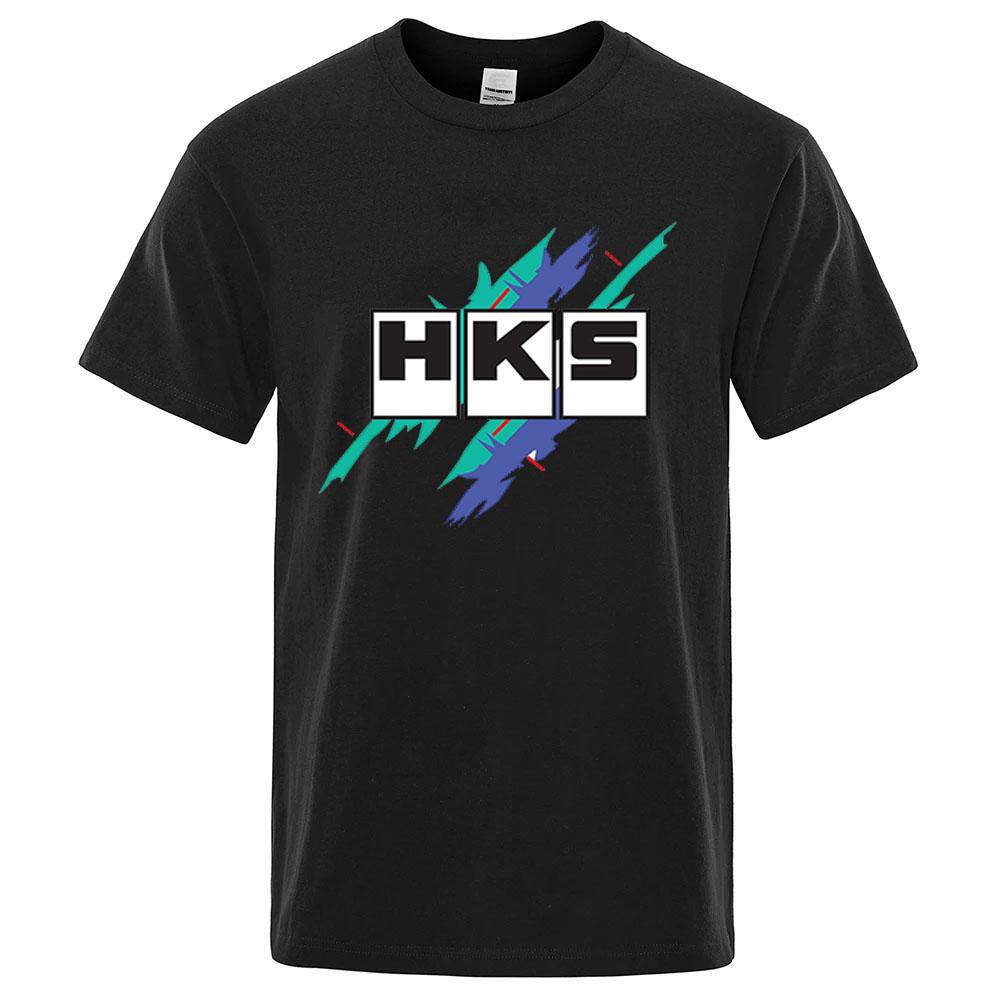2026 Sommer Neu HKS Power und Sport Druck Unisex Neu Beliebt Normales kurzärmeliges Shirt Radfahren Laufen Sport T-Shirt