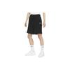 Nike Logo Print Ribbed Loose Fit Five-Point Shorts Women shorts Black DM6402-010