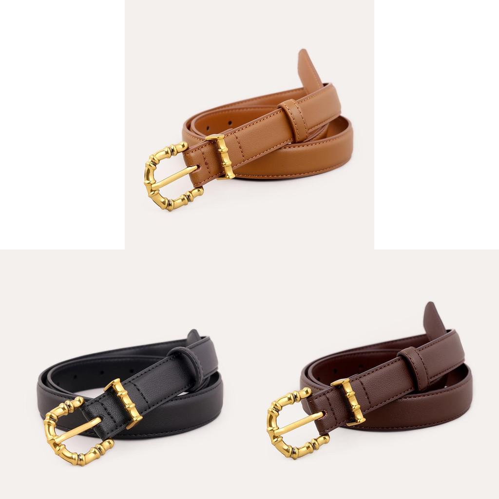 Echter Leder Damen Gürtel Mit Dornschließe Für Kleider Und Jeans Stilvolles Accessoire