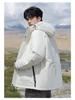 Unisex Winter Down Jacket: Men's Hooded, Loose Fit, Trendy Fashion Outerwear, Casual Couple Style.