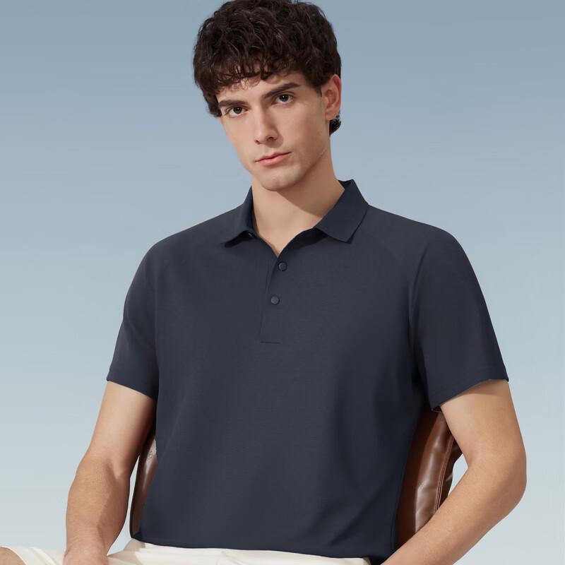 Judger Men s Silk Linen Blend Seamless Raglan Polo Shirt XL