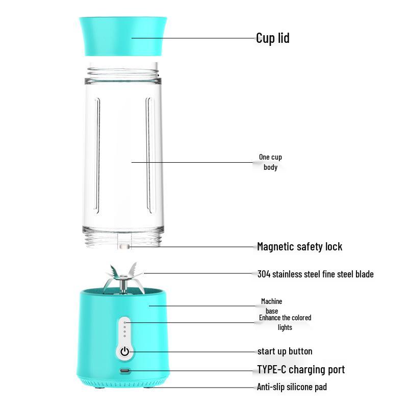 Portable Multi-Functional Wireless Juicer Cup