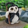 Harvest Captivating Owl Decorative Resin Piece For Garden And Interior Styling