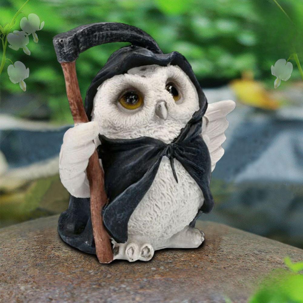 Harvest Captivating Owl Decorative Resin Piece For Garden And Interior Styling