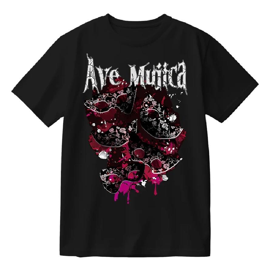 Anime BanG Dream Ave Mujica Koszulka Oversize Damska Bawełniana Letnia Z Okrągłym Dekoltem Krótki Rękaw Zabawny T-shirt Koszulki Graficzne Cosplay Bawełna
