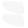 2Pcs Acrylic Corner Floating Shelves Wall Mount Shower Shelf Clear Organizer for Bathroom Storage Transparent