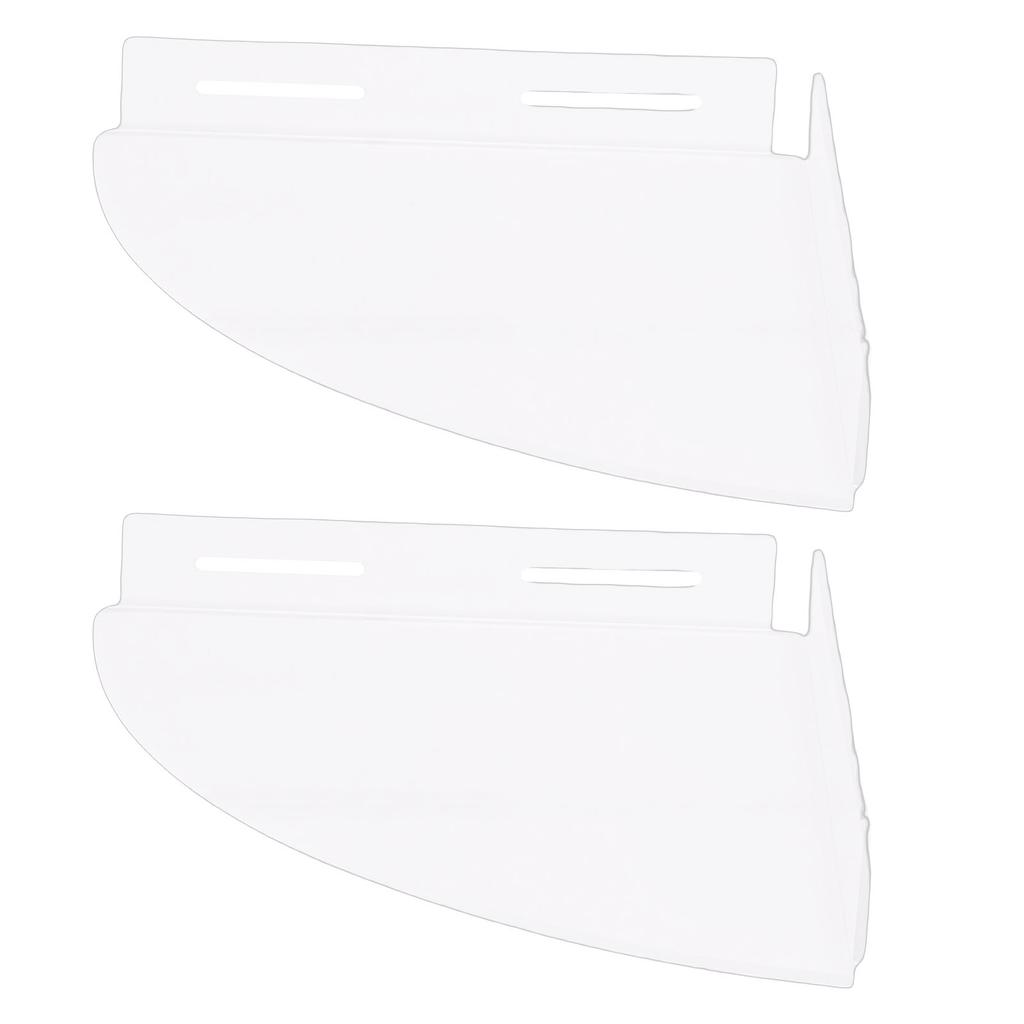 2Pcs Acrylic Corner Floating Shelves Wall Mount Shower Shelf Clear Organizer for Bathroom Storage Transparent