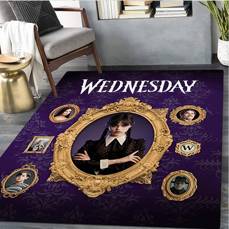 1Pc Wednesday Rug - Home carpet Office Decorative Carpet For Living Room Bedroom Door Mat Floor Rug Computer Chair Area Rug
