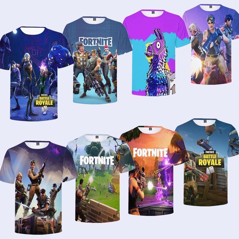 Best Tshirts 3d Video Game Battle Short Breathable Sleeved