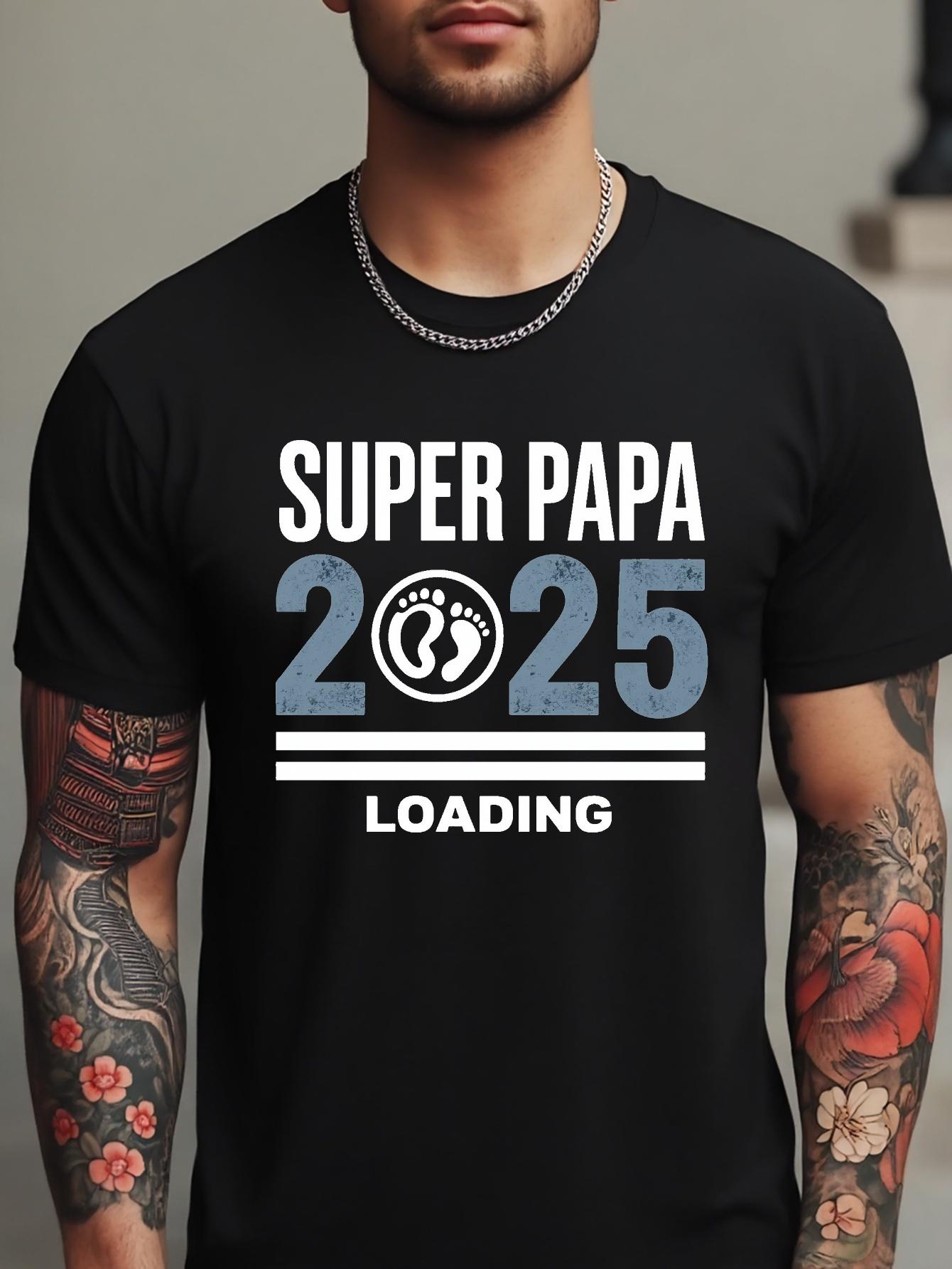 

Super Papa 2025 Loading Graphic T-shirt - White XL